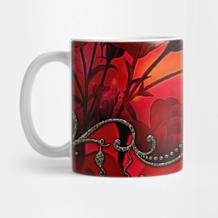 Wonderful dark red roses Mug